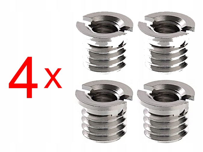 

4 x Adapter Przejściówka Redukcja 1/4 na 3/8 cala