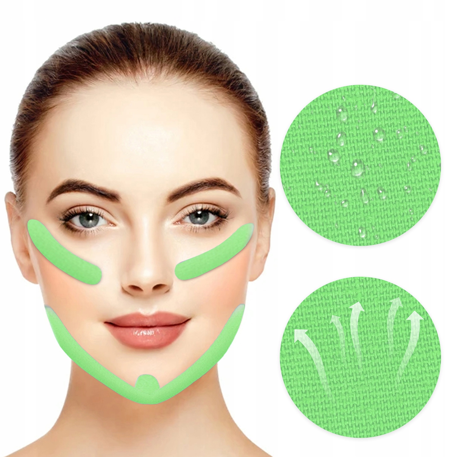 TAŚMA KINESIOTAPE FACELIFTING DO TWARZY TAPE 100cm Marka Beautiona