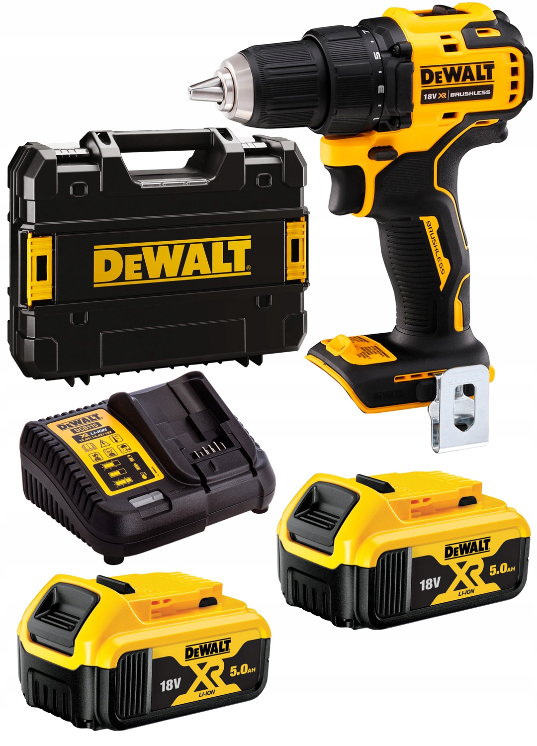 

Wkrętarka 18V 65Nm 2x5Ah Bl DeWALT DCD708P2T Tstak