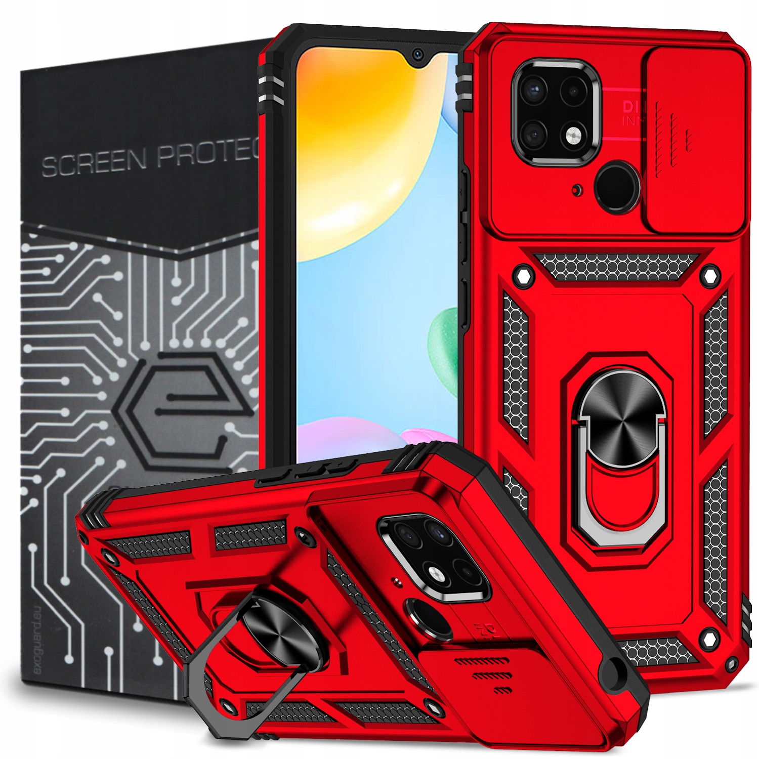 

Etui Pancerne Obudowa Szkło do Xiaomi Redmi 10C