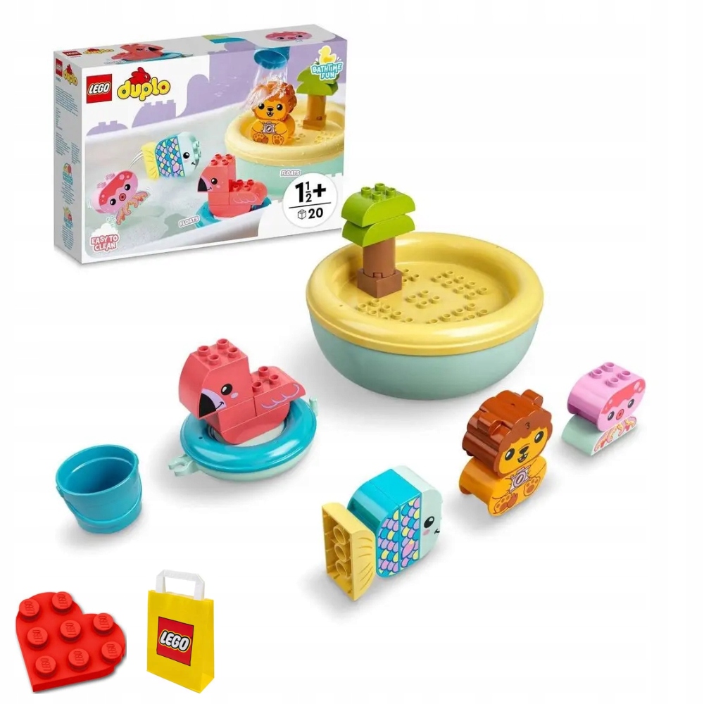Lego Duplo Zábava ve vaně: Plovoucí ostrov 20 dílků