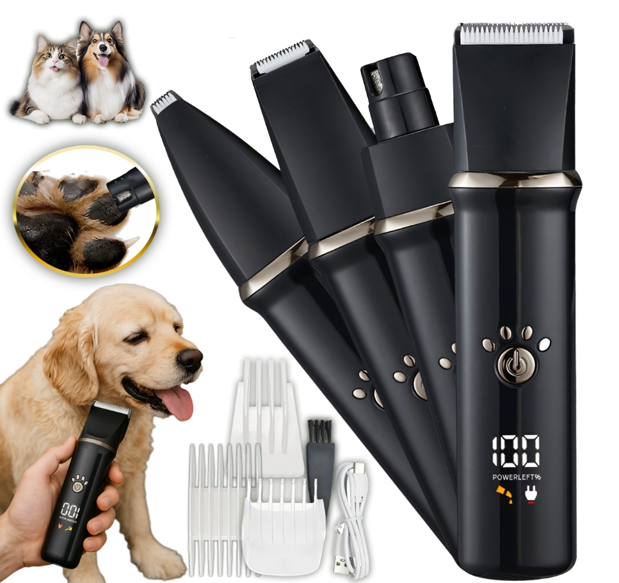 Levně Profesionální stroj na stříhání psů a kočičích psů pro drápky 3v1