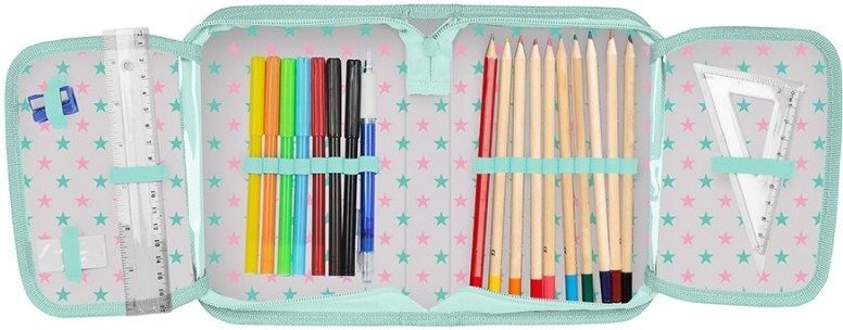 PASO Piórnik z Wyposażeniem Piesek w Okularach Typ rozkładany pojedynczy