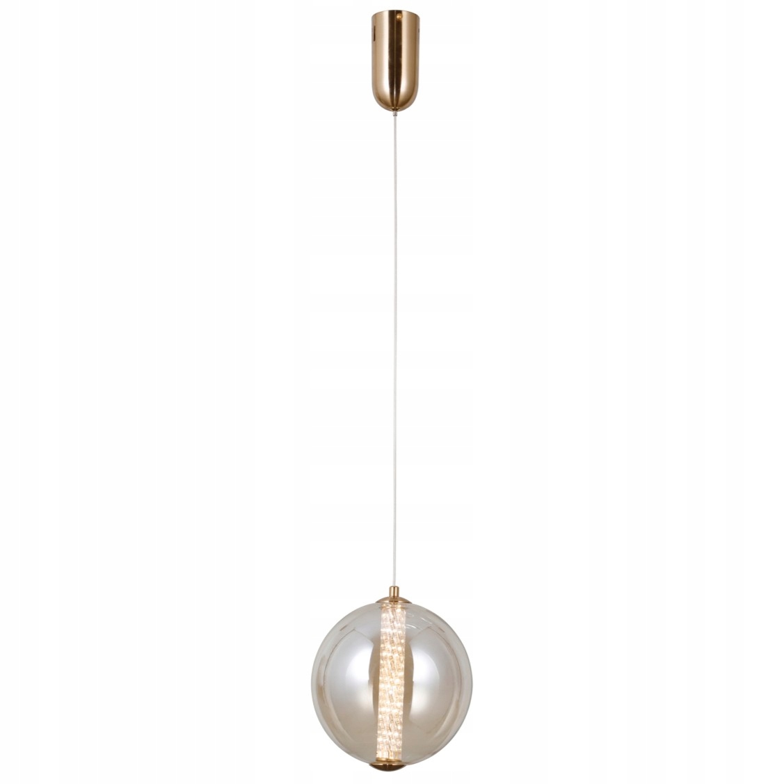 Závěsná stropní lampa nad stůl a kuchyňský jídelní ostrov Led zlatá Butero 1