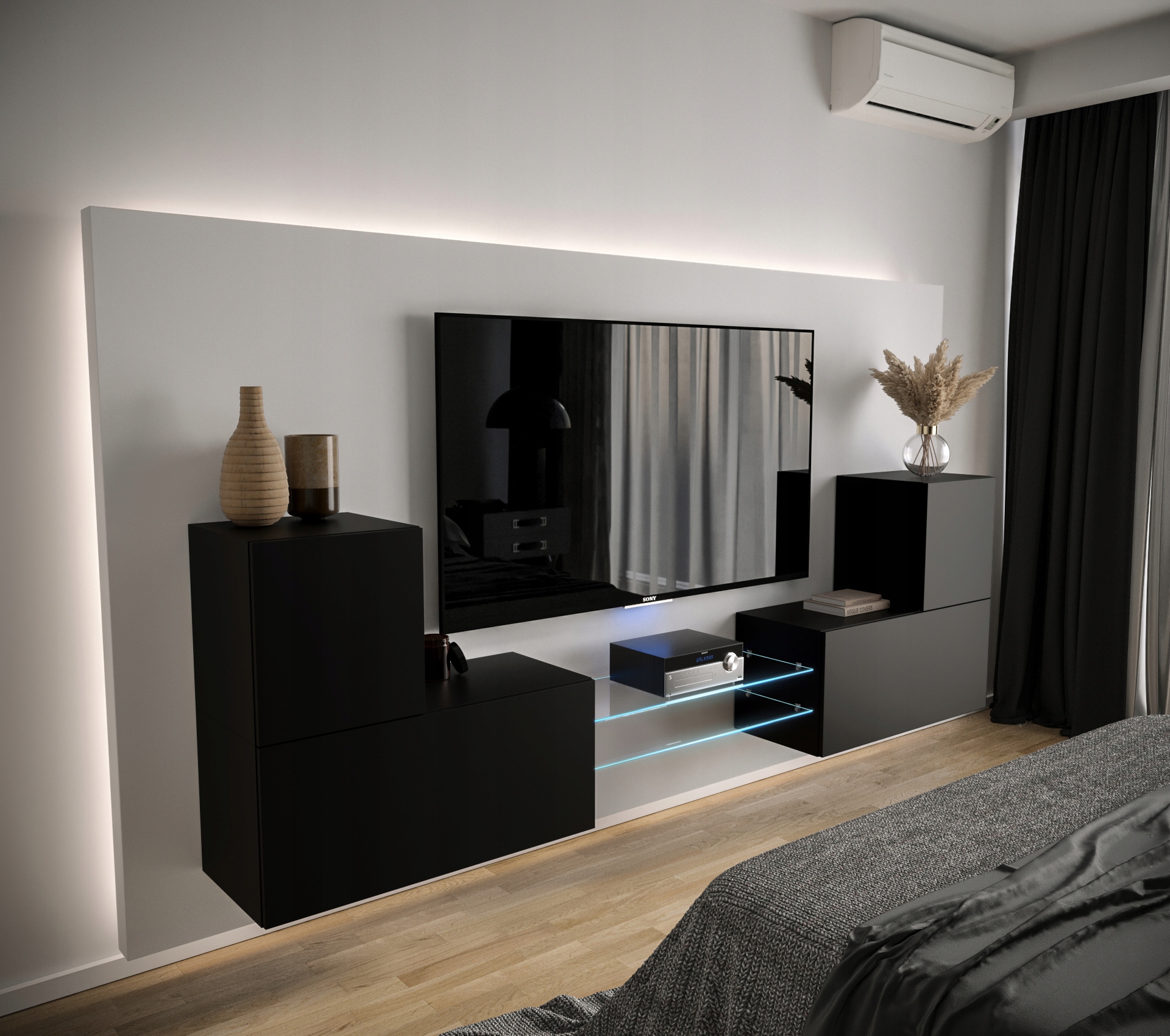 Meblościanka Nowoczesna Salon Meble N96 1B