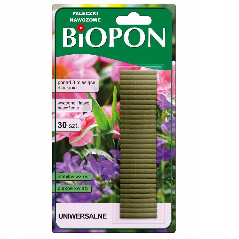 

Biopon pałeczki nawozowe uniwersalne kwitnienie 30