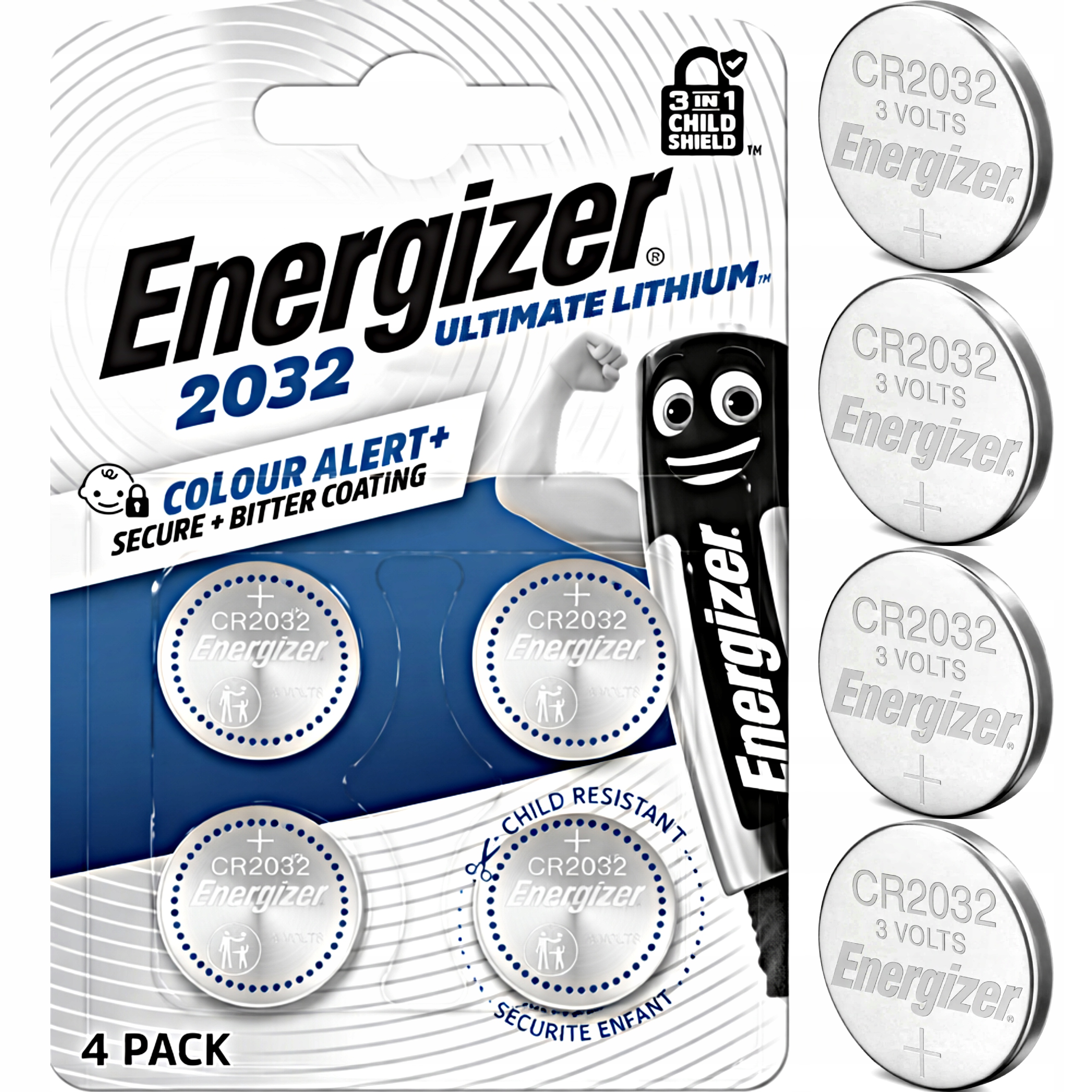 4x bateria Energizer CR2032 Ultimate Lithium 3V