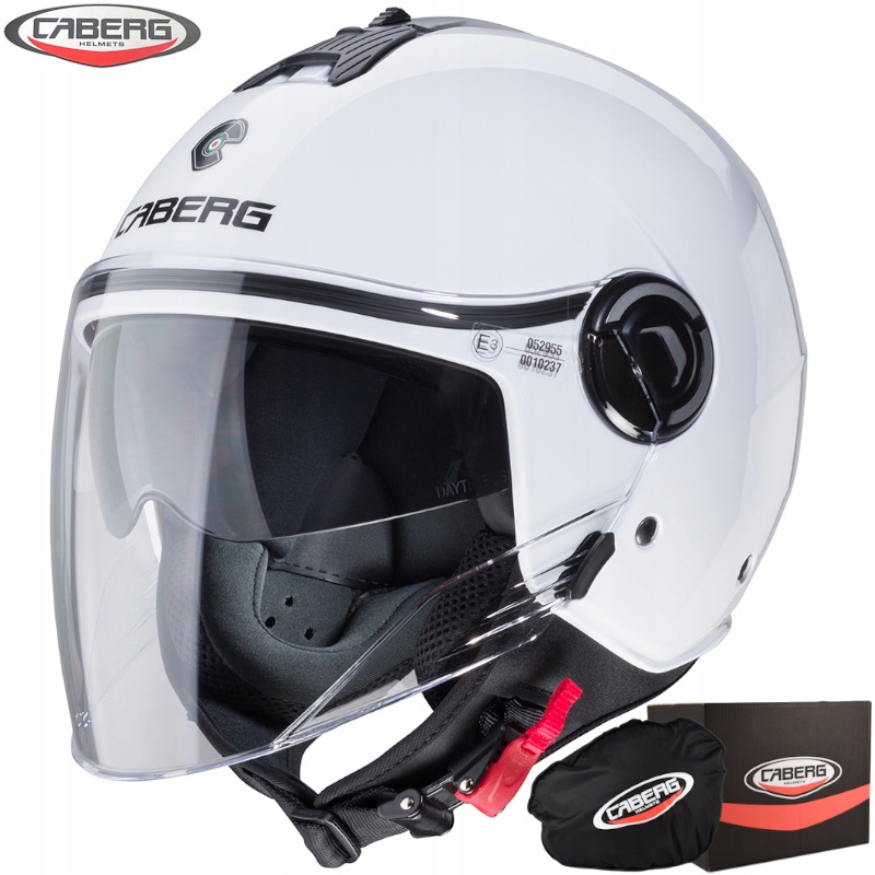 Kask motocyklowy Caberg Riviera V4 X Solid biały połysk rozmiar L