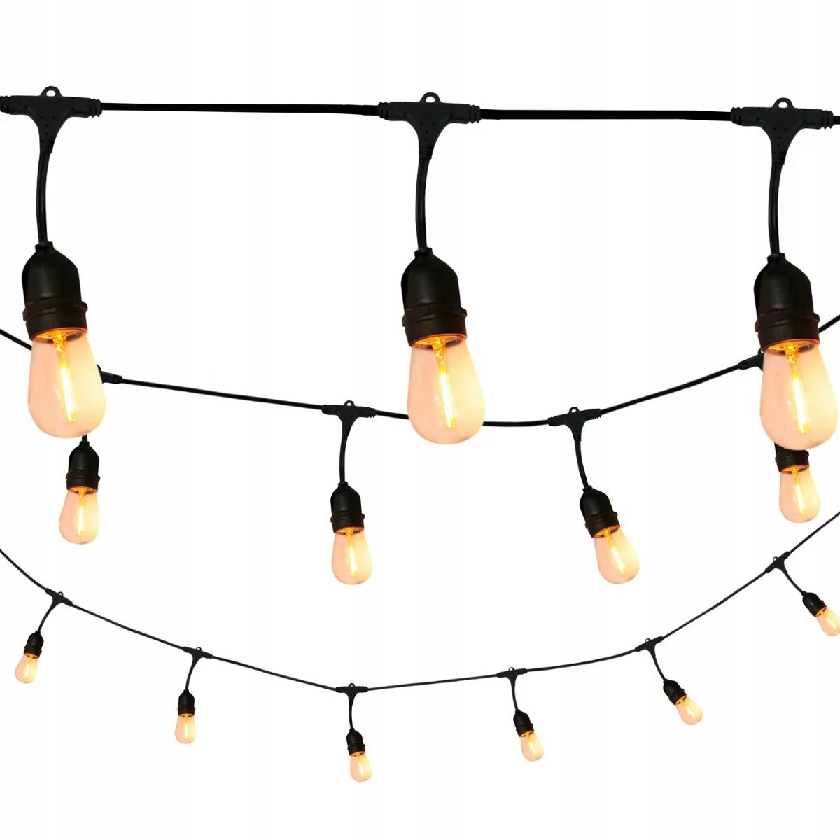 Goldlux Girlanda ogrodowa Led Party 560cm z żarówkami filament IP44 308191