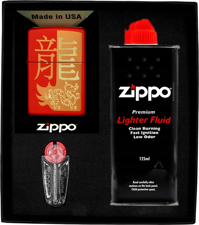 Sada Zippo Zapalovač Year Of The Dragon 2024 Dárková No1