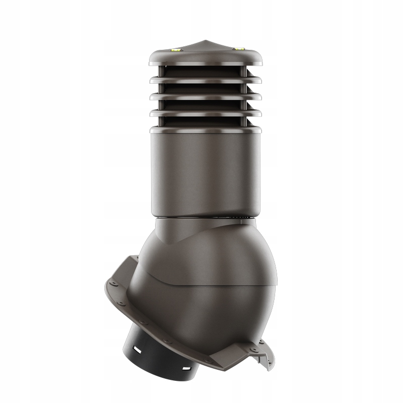 Ventilačný krb Smartline profil T35 fi 150 mm zateplený tmavohnedou farbou