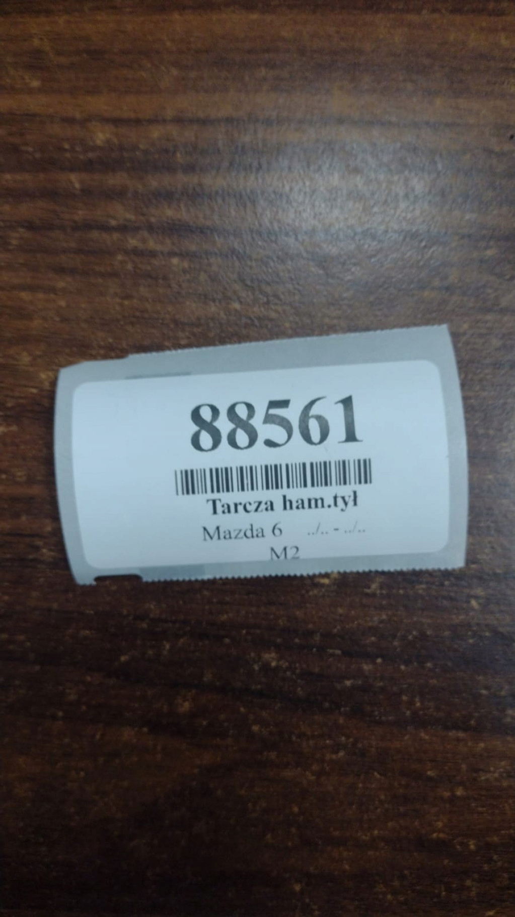 MAZDA 6 CITD disc brake rear part