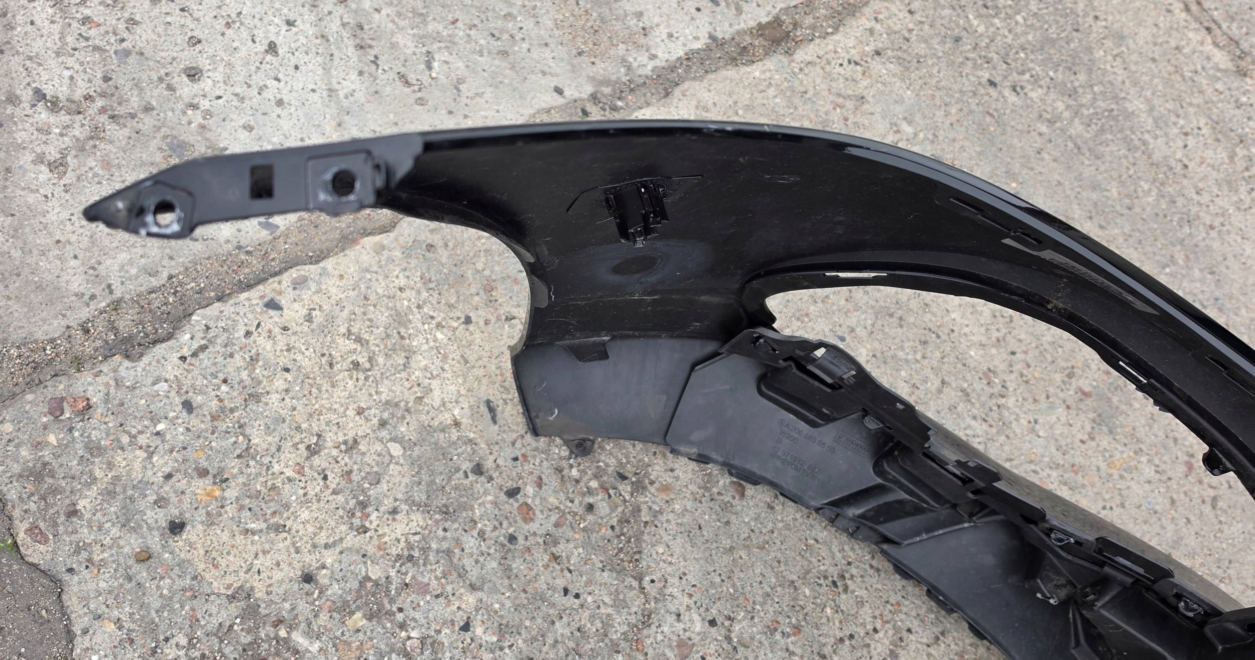 Mercedes C-klasa w206 bumper front zwykly