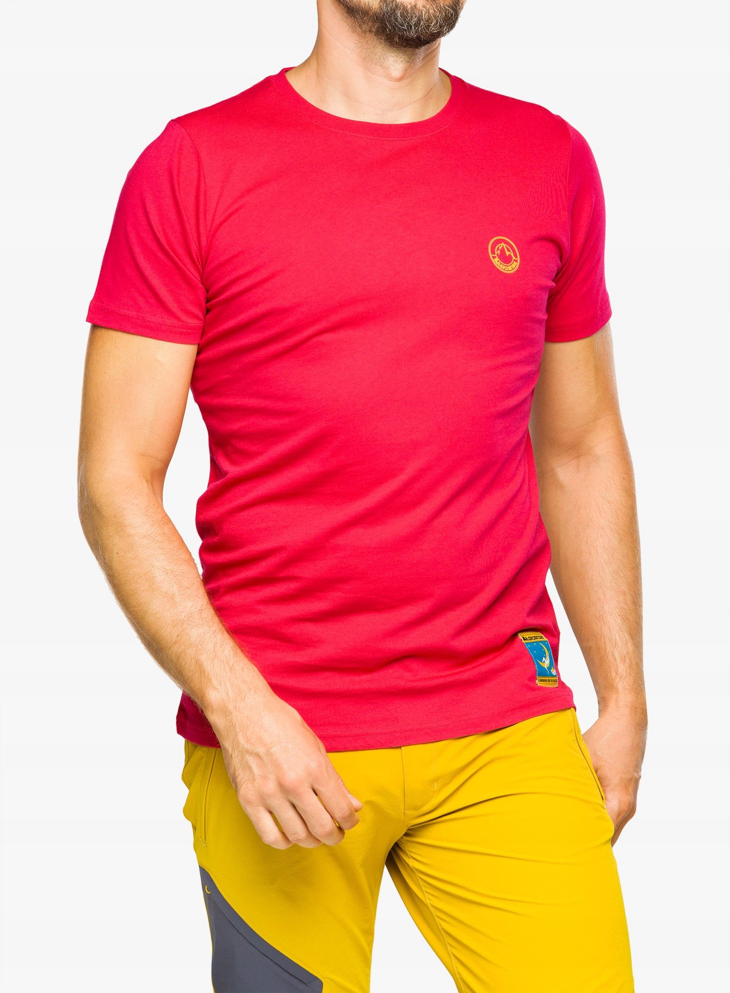 Bavlněné tričko La Sportiva Climbing on the Moon T-Shirt fucsia