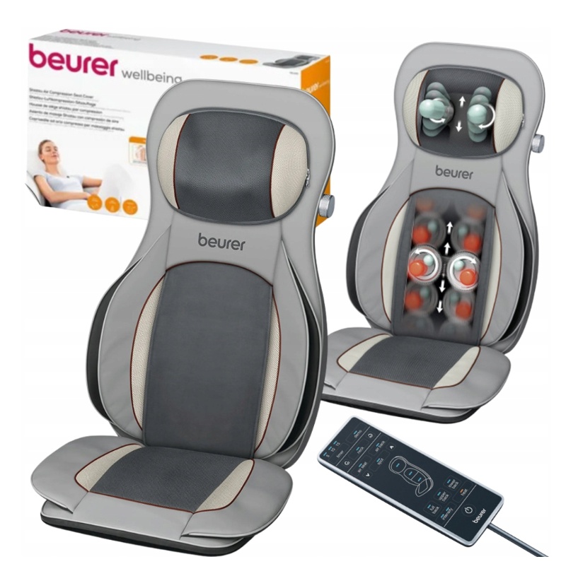 Mata Masująca Wibracyjna Shiatsu Beurer Mg 320 Podgrzewanie 3 Poziomy 3W1