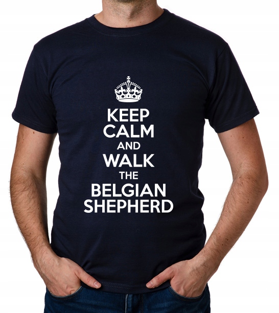 

koszulka Keep Calm Walk Belgian Shepherd prezent
