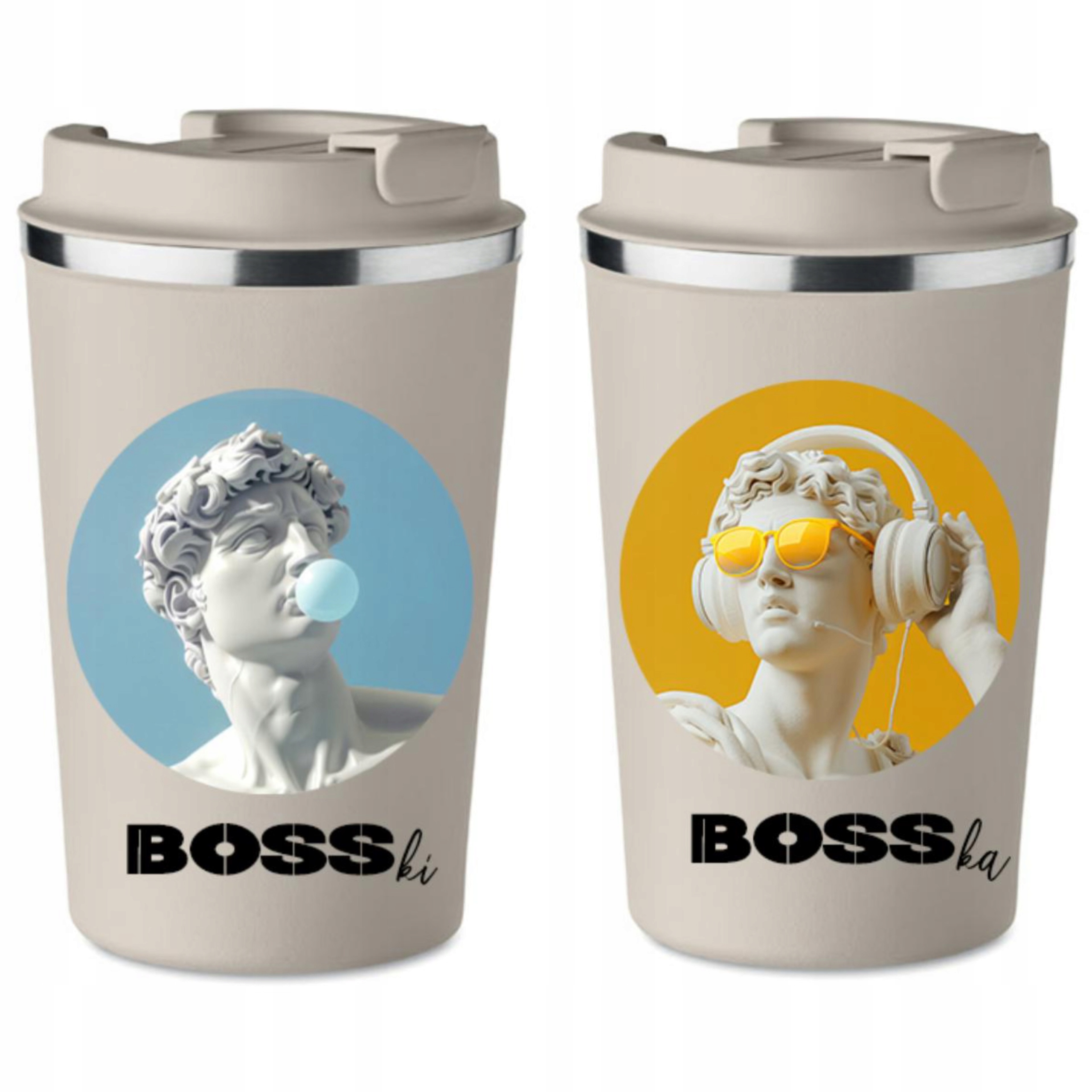 Sada 2 termohrnků Premium Bosski Boska svatba dárek 350 ml KT_107