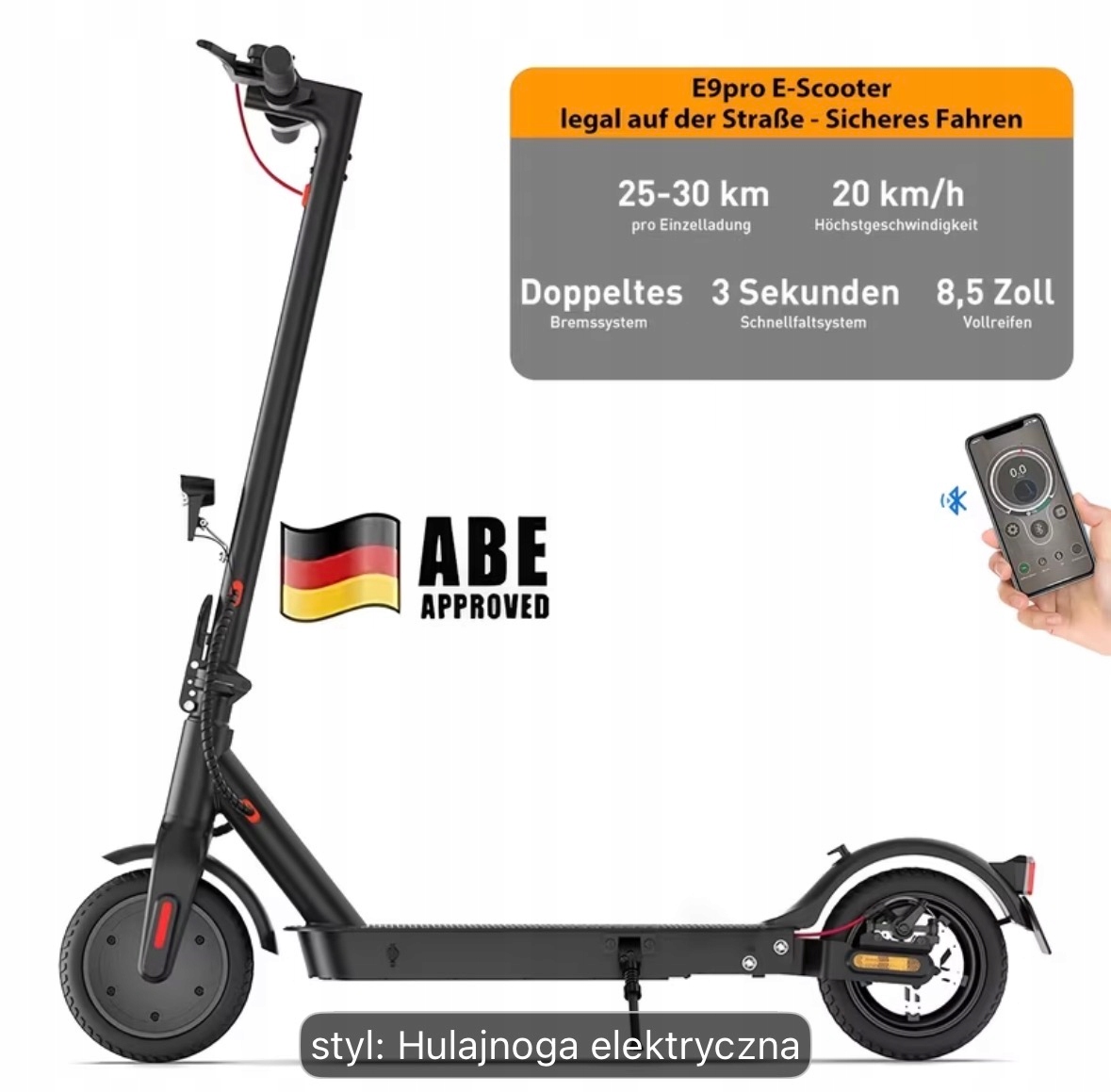 Elektrická koloběžka 350 W 30 km 20 km/h homologace