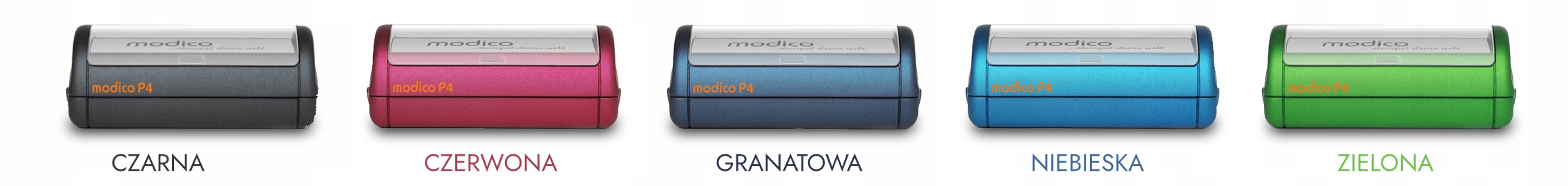 PIECZĄTKA kieszonkowa Modico P4 KOLORY OPRAWEK Kształt Prostokątna