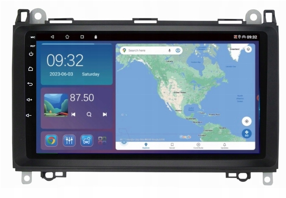Gps A Android Navigace Mercedes W169 W245 2005-11 Carplay 4GB 64GB