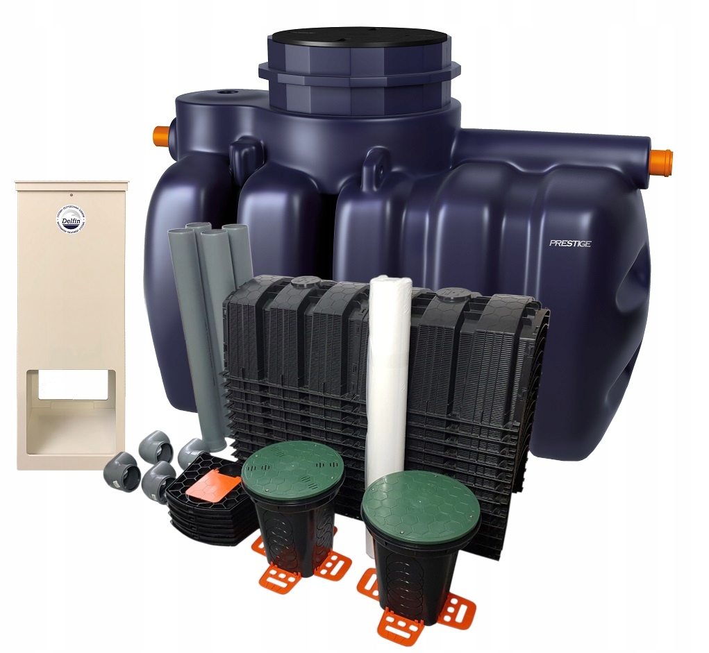 PRZYDOMOWA OCZYSZCZALNIA BIOLOGICZNA DELFIN SBRMAD PRESTIGE 2-5 OSÓB