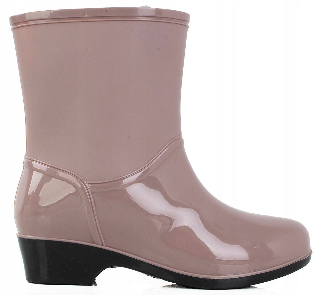 RÓŻOWE KRÓTKIE KALOSZE BOTKI DAMSKIE 36 Płeć kobieta