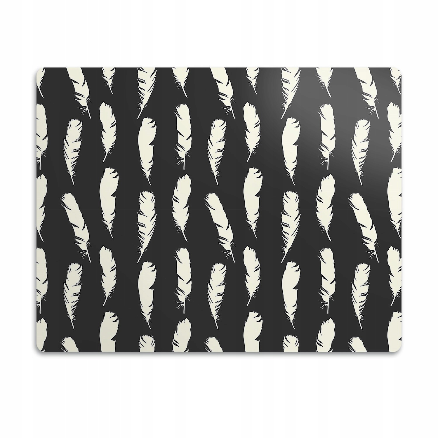 Levně Voděodolná podložka pod misku Bílá peříčka 60x40 cm