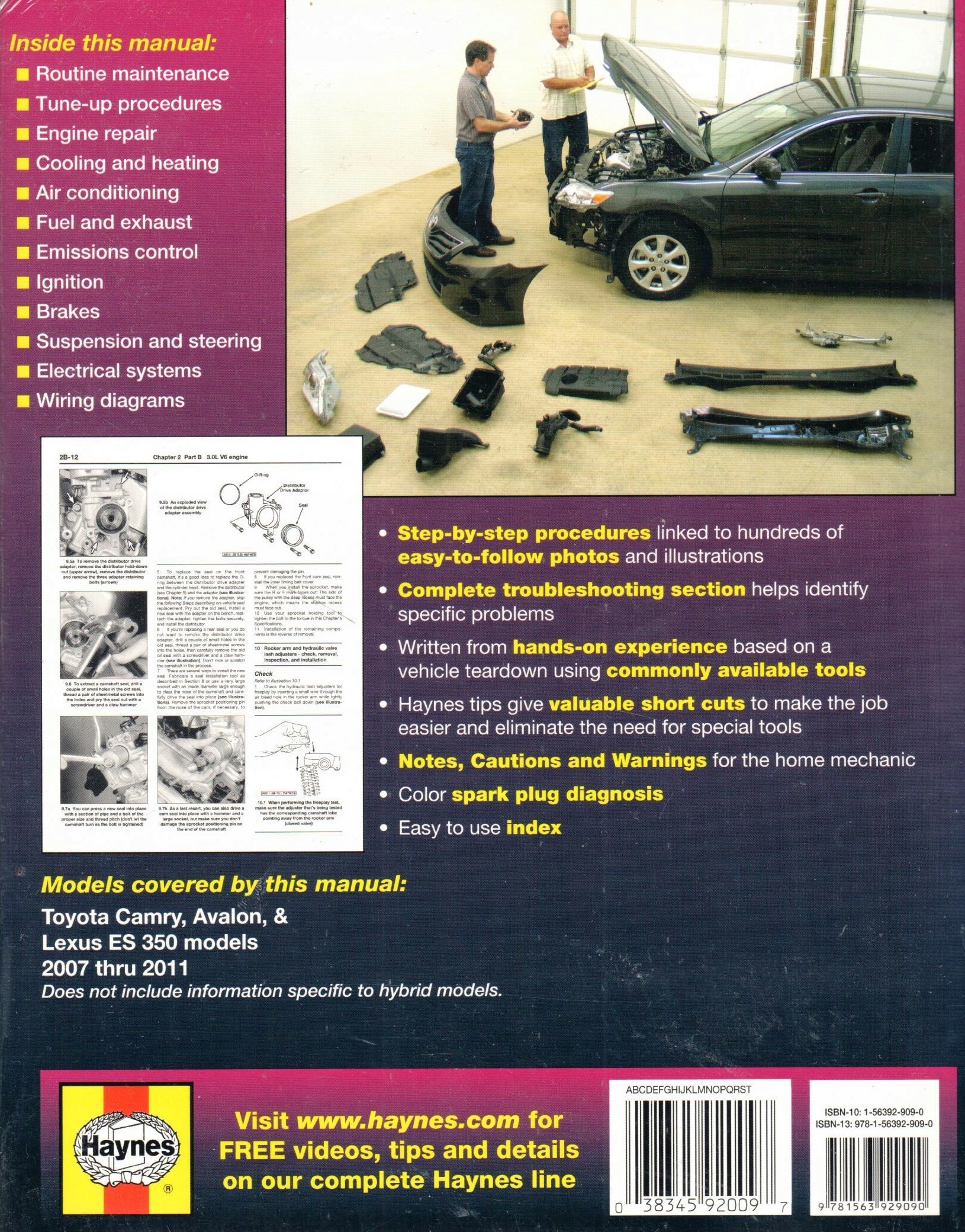 LEXUS ES350 2007 2011 KSIAZKA WARSZTATOWA Brand Lexus