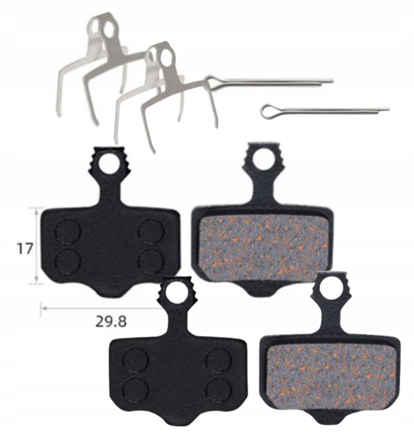 4x Klocki hamulcowe do Motus 10 PRO GT / 2022 / 2021 - WYTRZYMAŁE