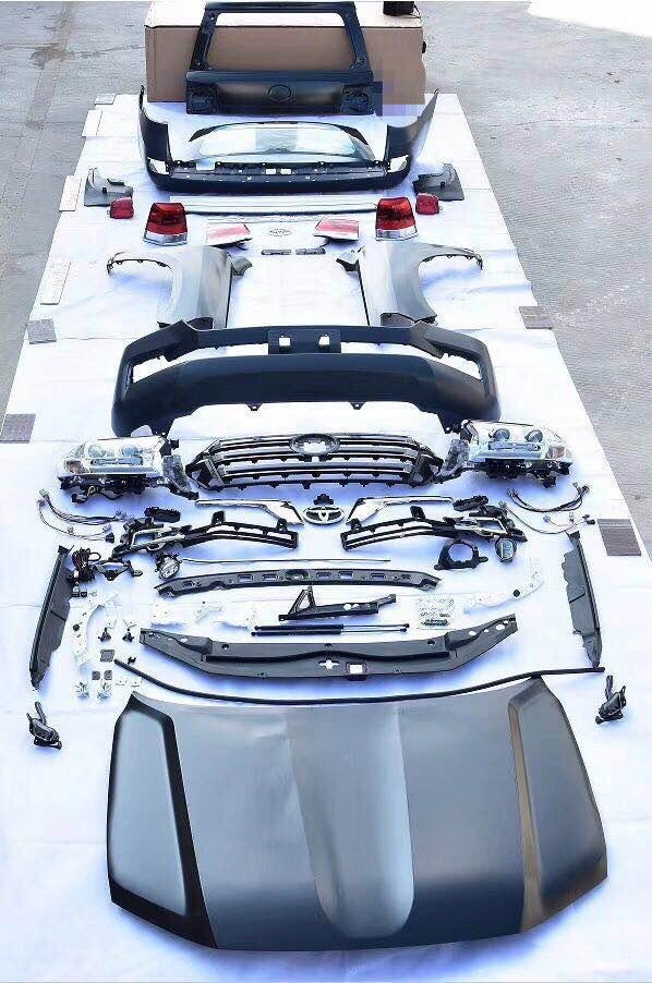 TOYOTA LAND CRUISER 200 V8 ZESTAW CZĘŚCI PRZÓD MASKA ZDERZAK LAMPY 2016-