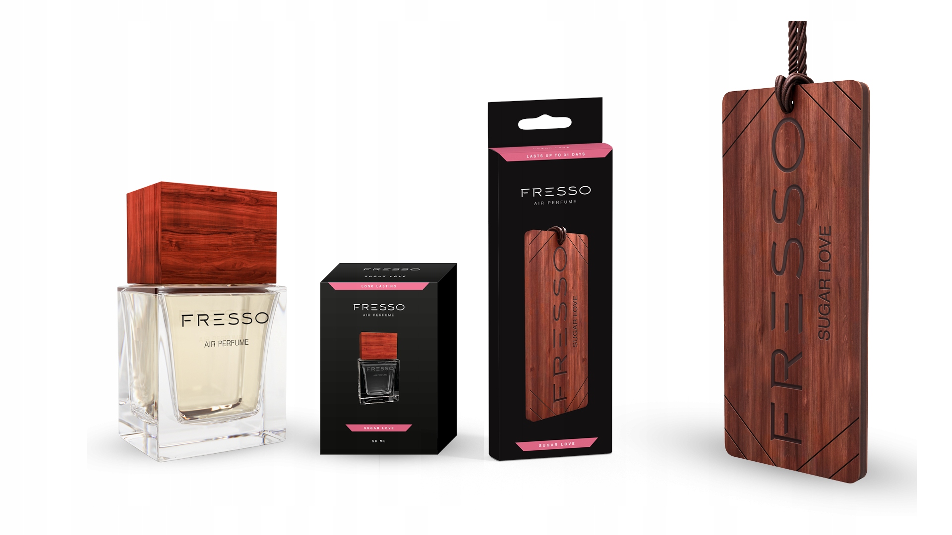 

Fresso Sugar Love Zawieszka + Perfumy do samochodu