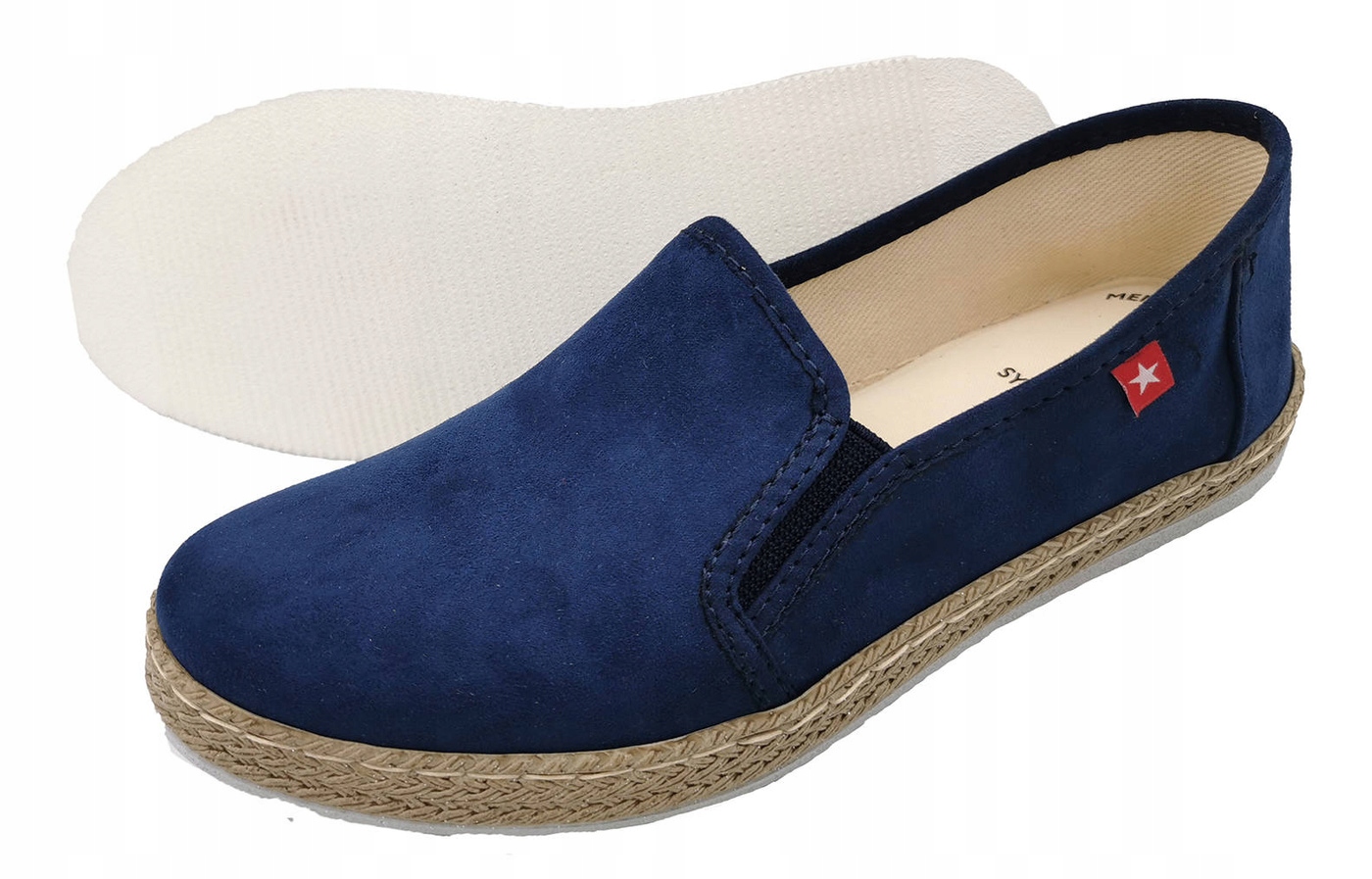 Espadrilkové boty Big Star JJ276003 semiš Námořnická Modrá 37