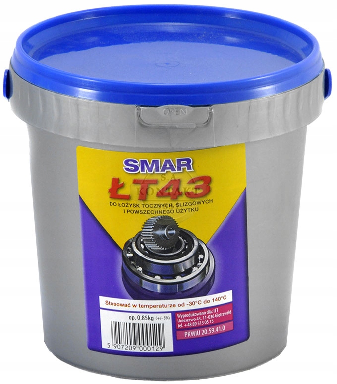 

Smar ŁT-43 do łożysk 0,85kg odporny na wode
