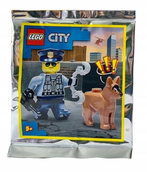 Zestaw Lego City Minifigure Polybag Police Officer with Dog #952109