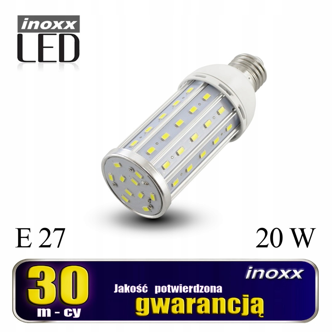 Žiarovka e27 led corn 20w kovová 4000k neutrálna