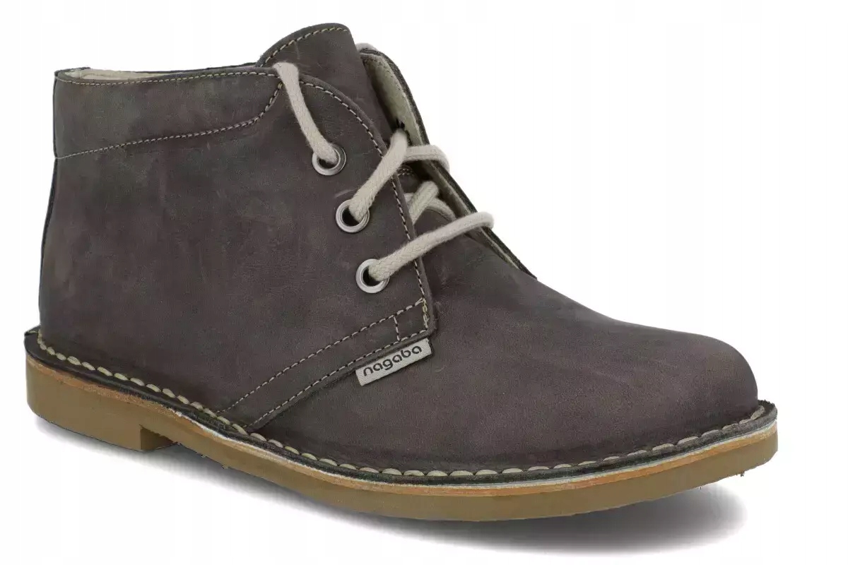 Pánské boty Nagaba 075 Nagaba grafit kožené lehké kotníkové boty R46