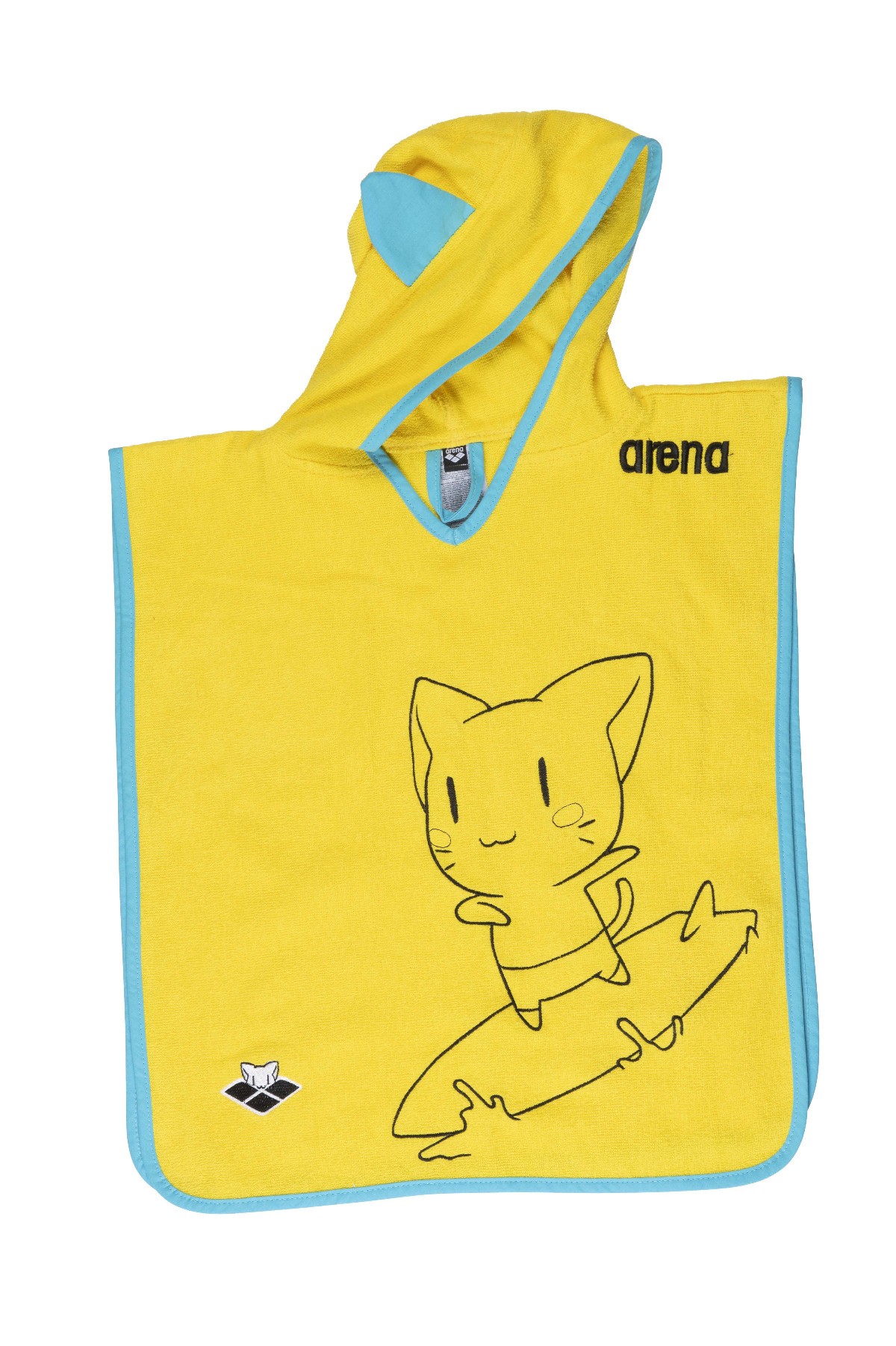 Ručník Arena Arena Fiends Kids Poncho S Yellow