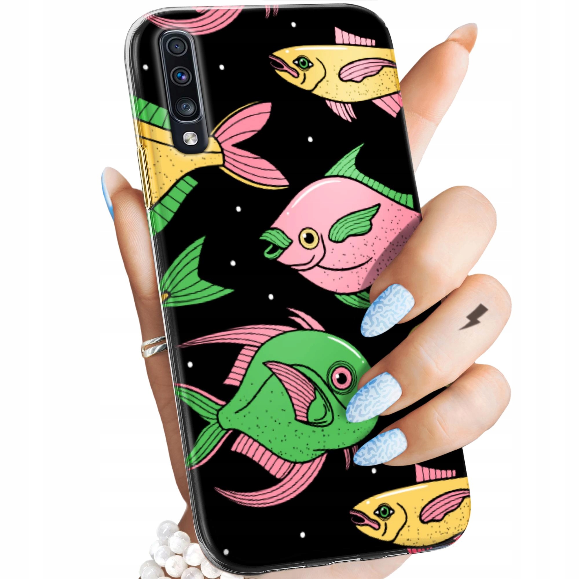 Etui Do Samsung Galaxy A70 A70S Ryby Rybki Fish Obudowa Pokrowiec