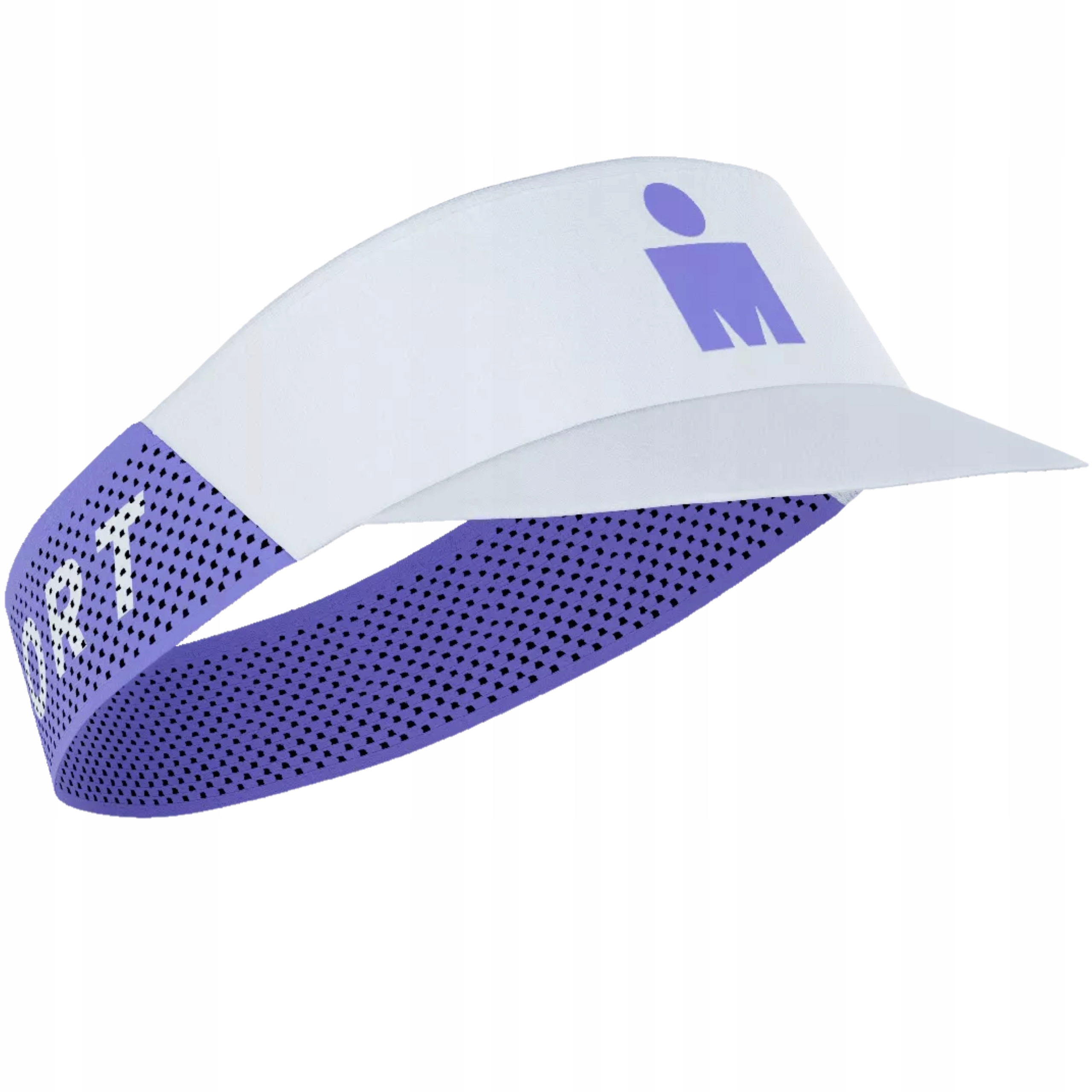 Daszek do Biegania Compressport Pro Racing Visor Biło-Fioletowy Filtr Uv