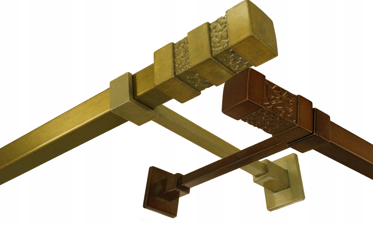 

Karnisz kwadro metalowy poj. 520 cm bez żabek