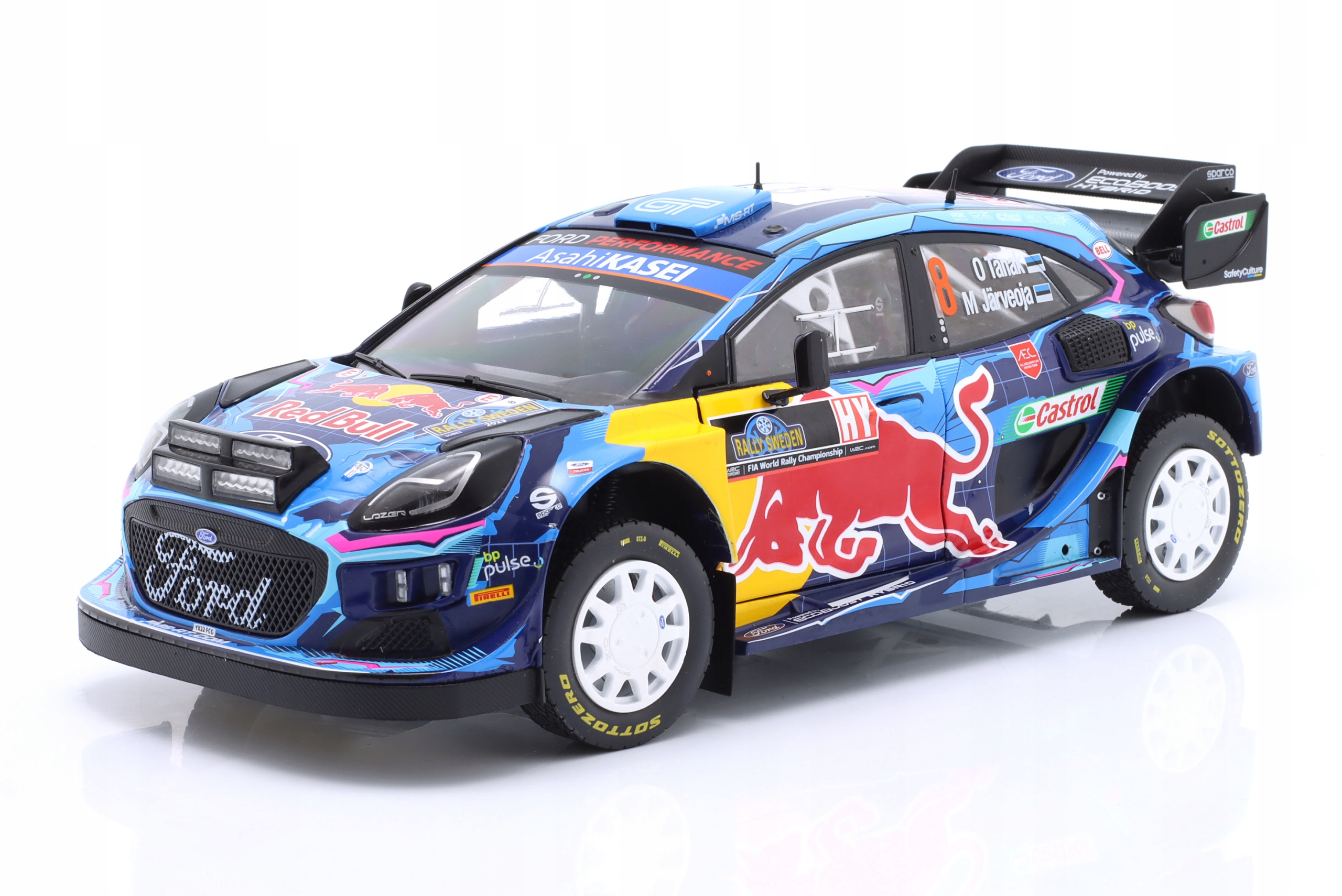 Ford Puma Rally1 Hybrid #8 Tanak Vítěz Rallye Švédsko 2023 Solido 1:18 1/18