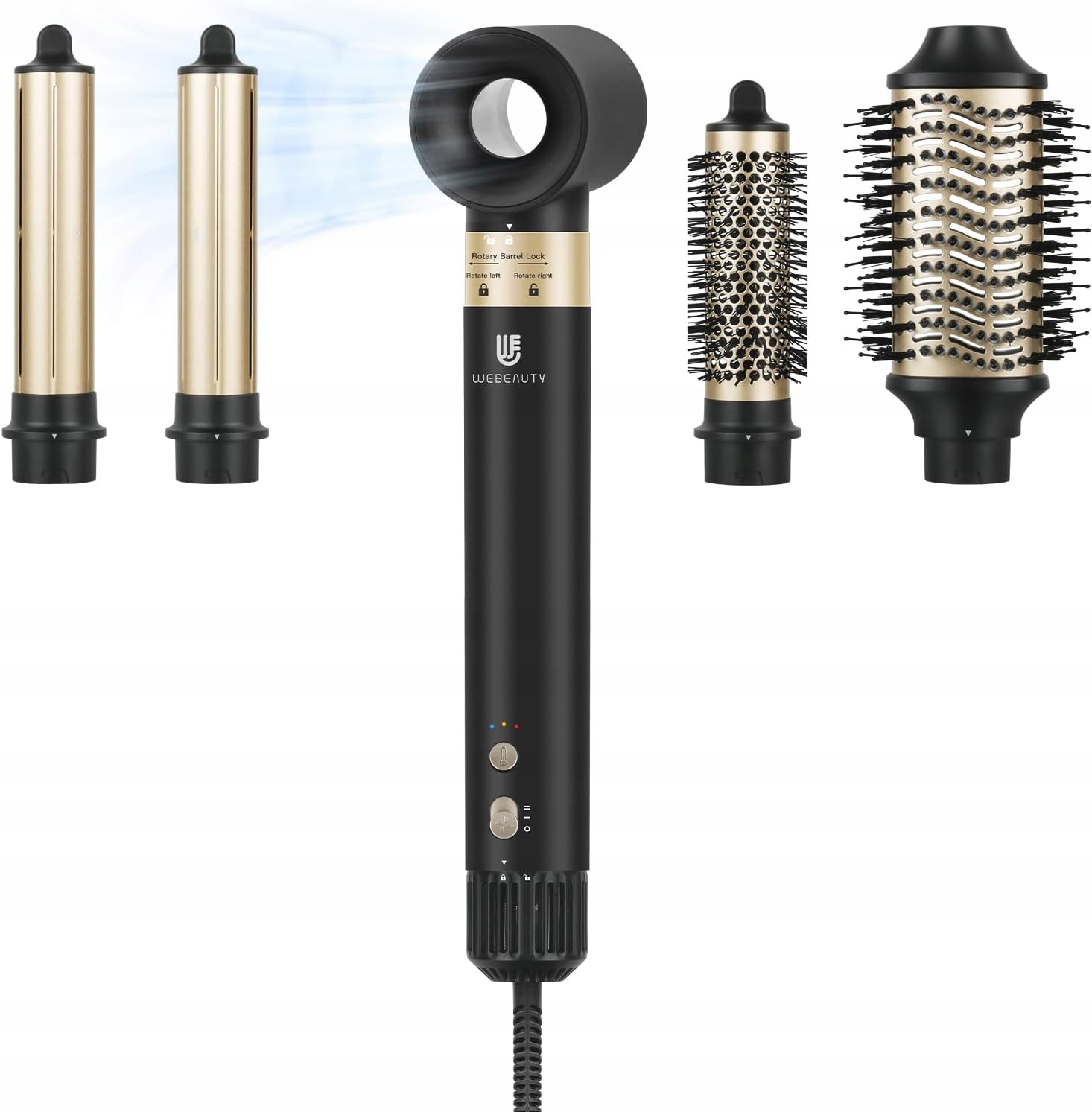 Sušička a multistyler webeauty 6v1 1400W ionizácia 110000 Rpm čierny