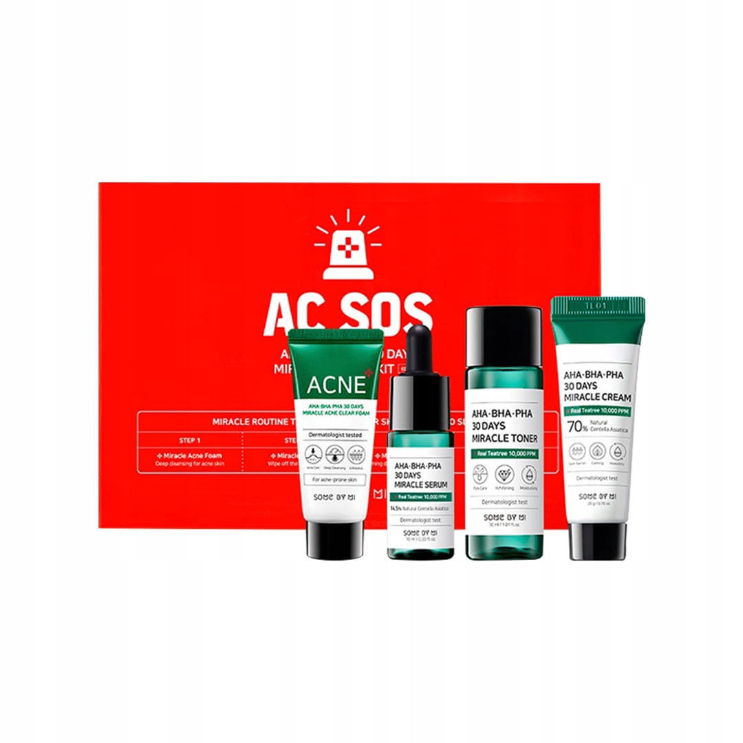 Sada mini na obličej Some By Mi Aha-Bha-Pha 30 Days Miracle Ac Sos Kit