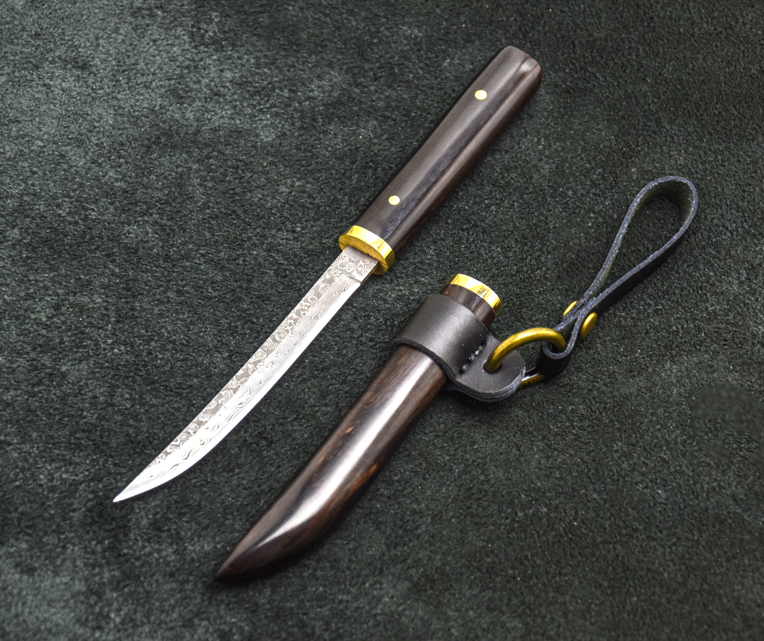 Nůž Mini Dýka Katana Dřevo Dárek