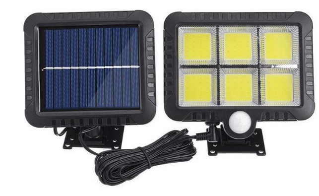LAMPA SOLARNA Z CZUJNIKIEM RUCH I ZMIERZCHU 120 LED Marka inna