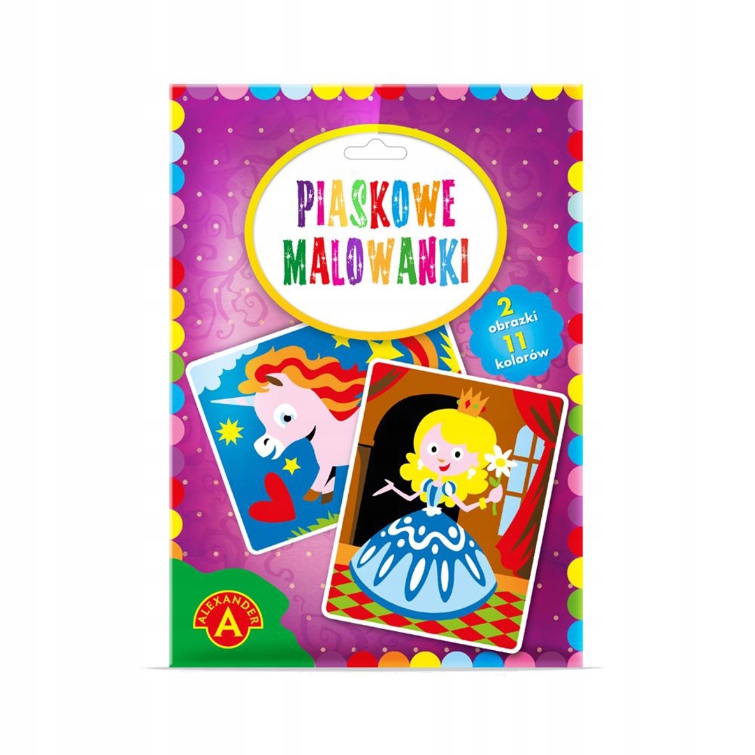 Piaskowe Malowanki Księżniczka, Jednorożec zestaw kreatywny Alexander