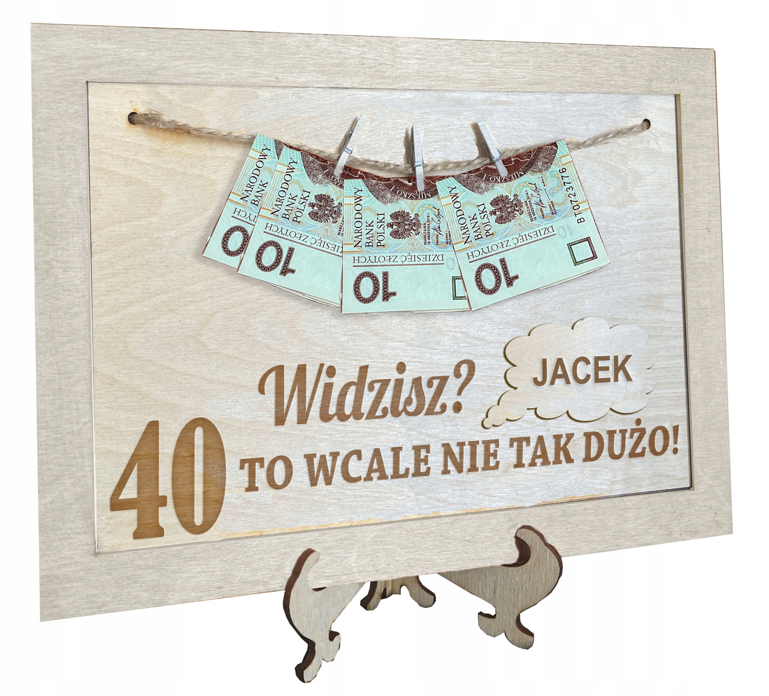 

na urodziny 30 40 50 60 70 ramka tabliczka