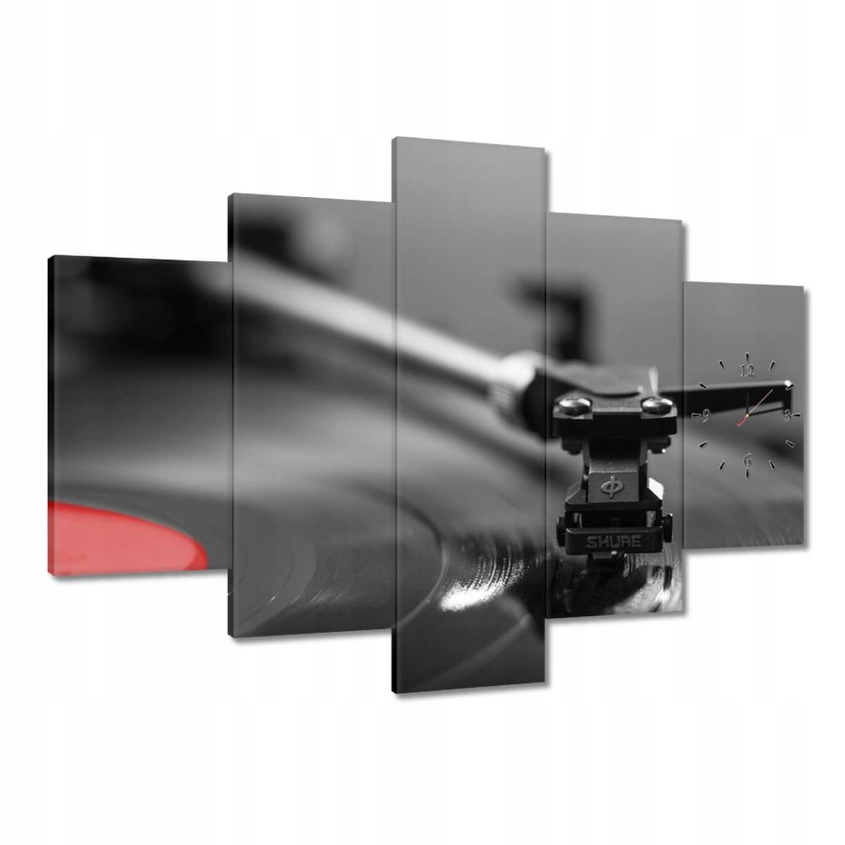 Hodiny 150x105 Vinylová platňa Audio ihla
