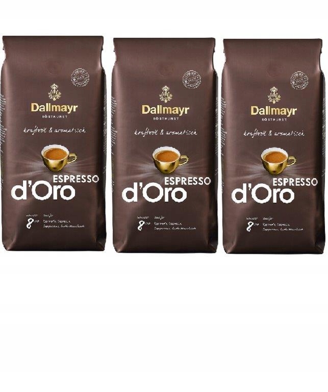 Kawa ziarnista Dallmayr Espresso d'Oro 3x1kg