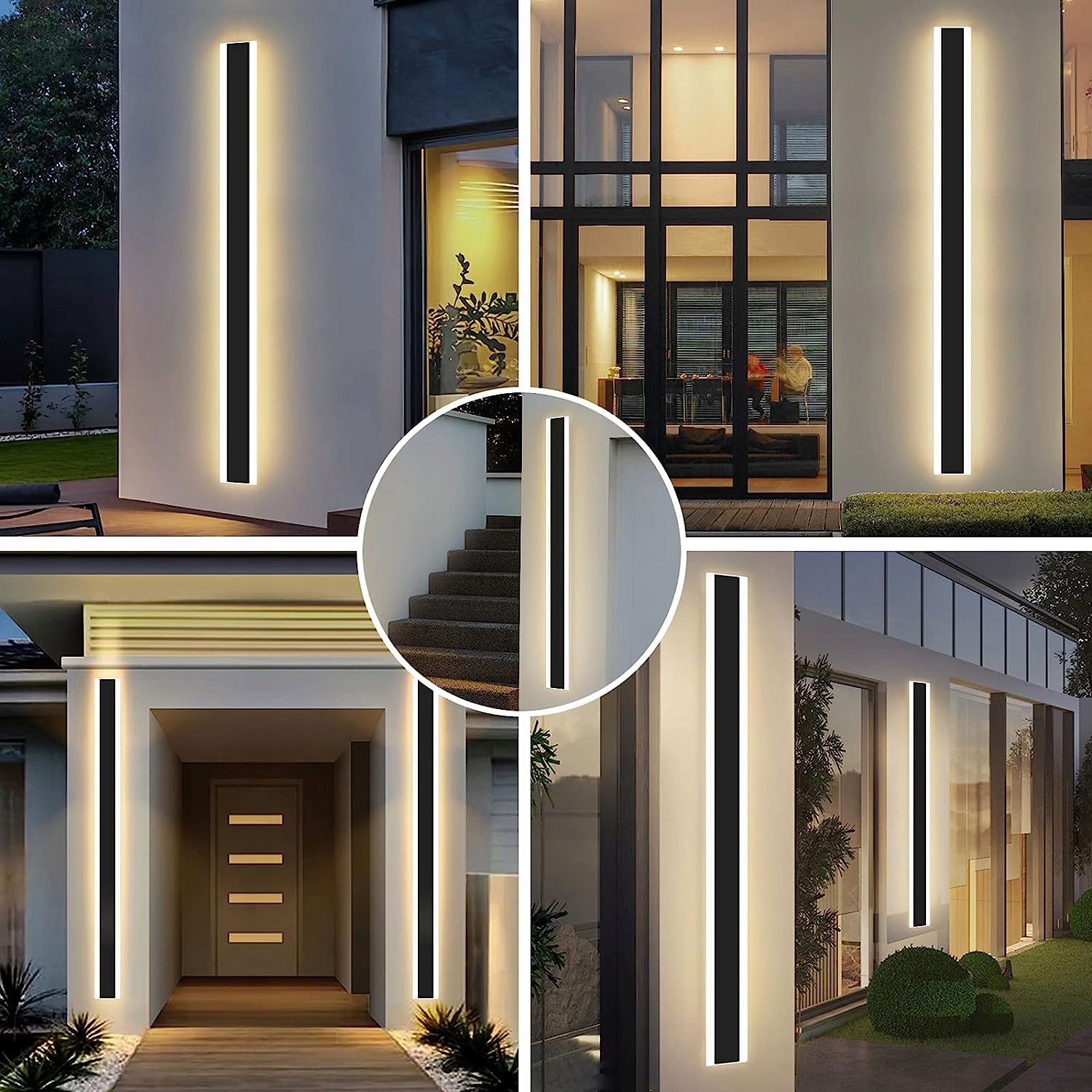 Lampa Ścienna LED Zewnętrzna Ściemniana Do Garażu 120CM 3000-6000K MIKERU — miniatura 8